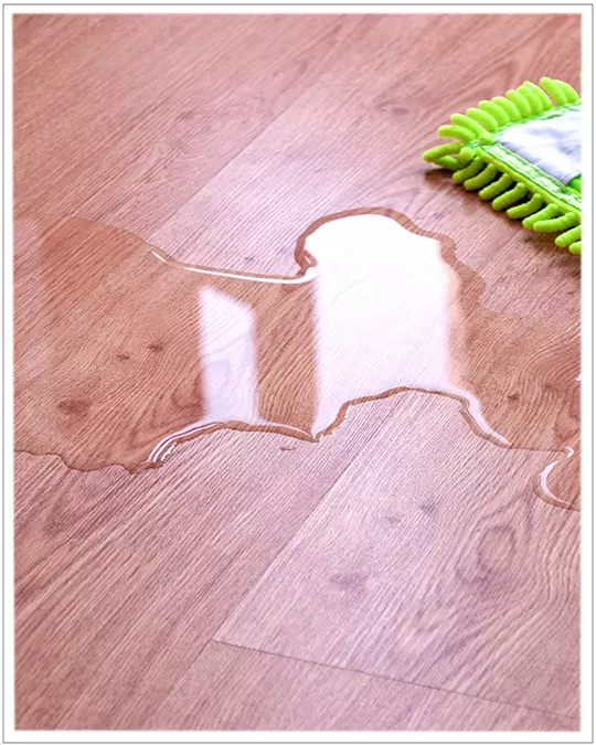 Water on Waterproof LVT Flooring